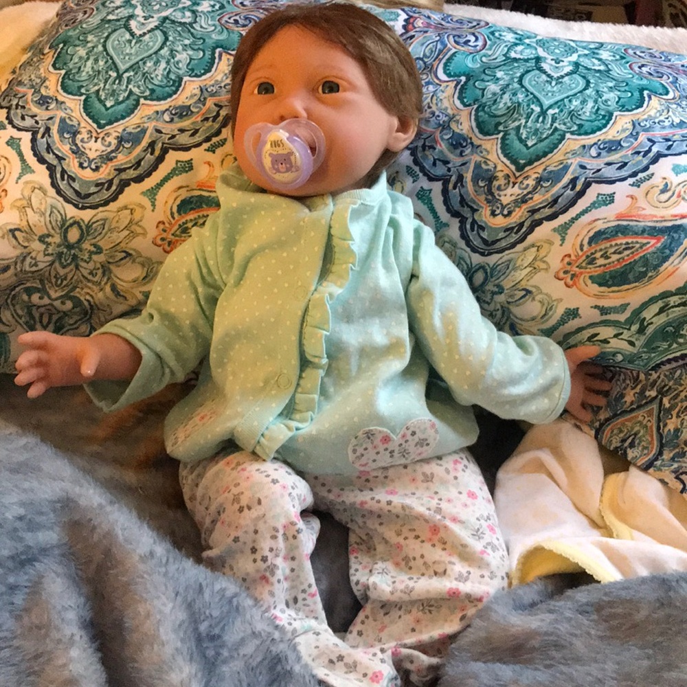 Reborn baby doll been played with once!